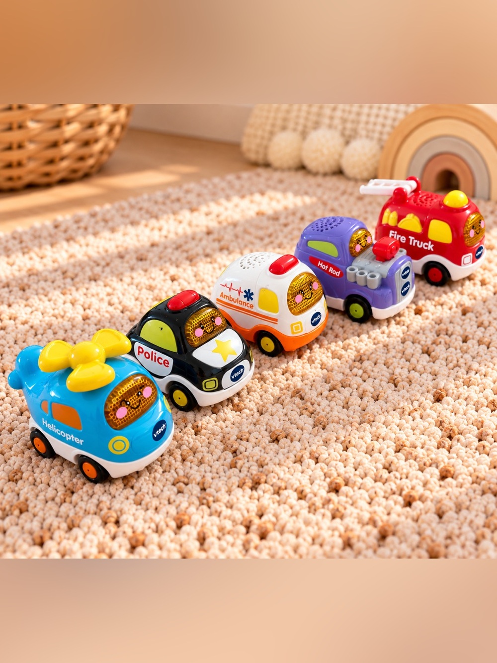 VTech Go! Go! Smart Wheels 5 Vehicle Lot – All Working Toddlee